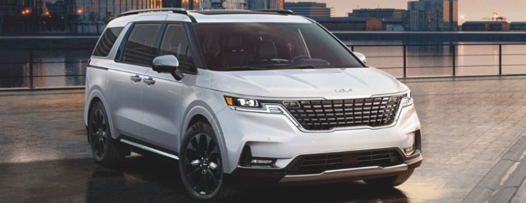 A 2024 Kia Carnival on a smooth floor