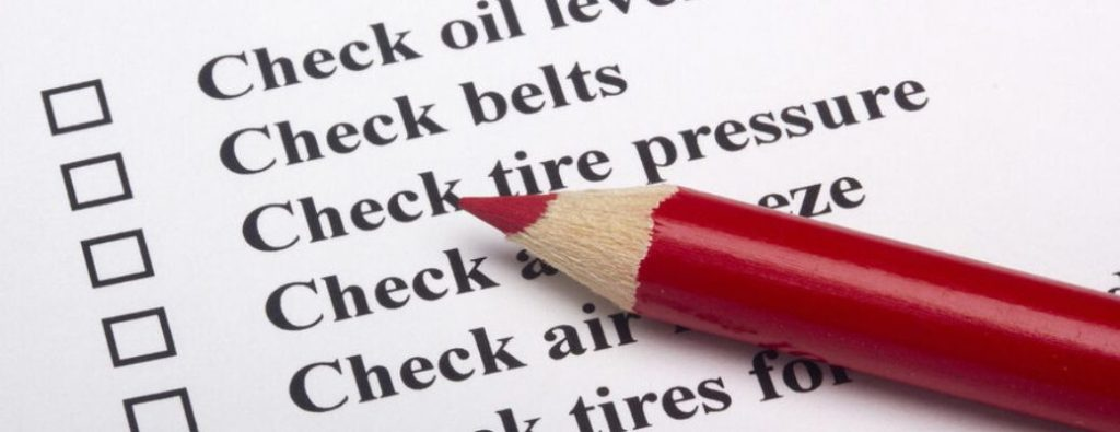 Car maintenance checklist